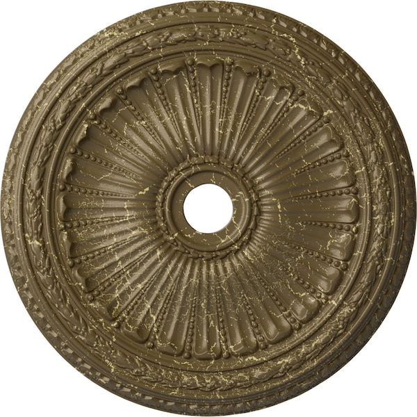 Ekena Millwork Viceroy Medallion (Canopies up to 4 7/8"), 35 1/8"OD x 4 7/8"ID x 2 1/2"P, Mississippi Mud Crackle CM35VIMMC - main